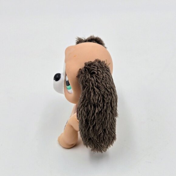 Littlest Pet Shop Basset Hound Dog Puppy Brown Fuzzy Ears #2413 LPS Hasbro 2007 - Picture 3 of 10